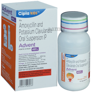 Advent Forte 457mg Syrup Tangy Orange