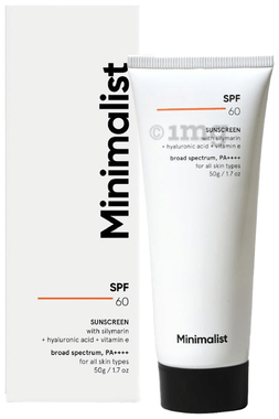 Minimalist SPF 60 PA++++ Sunscreen | No Whitecast with Potent Anti-Oxidants
