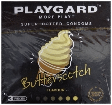 Playgard More Play+ Super Dotted Condom Butterscotch