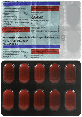 Obimet GX 0.5mg/500mg Tablet PR