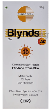 Blynds AC Gel SPF 30+ PA+++ for Skin Hydration | For Acne-Prone Skin