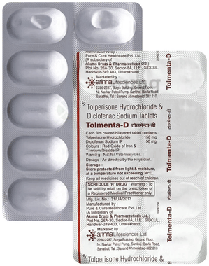 Tolmenta D 150mg/50mg Tablet