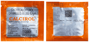 Calcirol 60K IU Cholecalciferol Sachet | For Bone Health