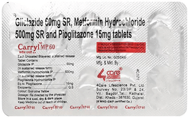 Carryl MP 60mg/15mg/500mg Tablet SR