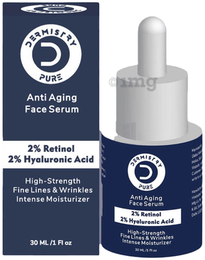 Dermistry Pure 2% Retinol 2% Hyaluronic Acid Anti Aging Face Serum