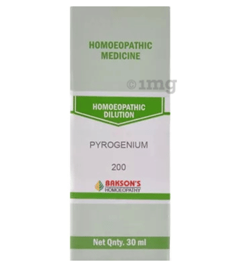 Bakson's Homoeopathy Pyrogenium Dilution 200 CH Bakson's Homoeopathy Pyrogenium Dilution 200 CH