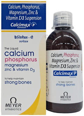 Calcimax P Suspension with Calcium, Magnesium Zinc & Vitamin D3 | For Strong Bones | Advanced Vitamin & Mineral Formula Calcimax P Suspension with Calcium, Magnesium Zinc & Vitamin D3 | For Strong Bones | Advanced Vitamin & Mineral Formula