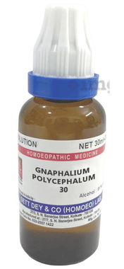 Sett Dey Gnaphalium Polycephalum Dilution 30 Sett Dey Gnaphalium Polycephalum Dilution 30