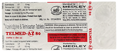 Telmed-AZ 80 Tablet