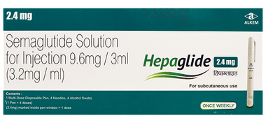 Hepaglide 2.4mg Injection  (1 Multi-dose Disposable Pen, 4 Needle, 4 Alcohol Swab)