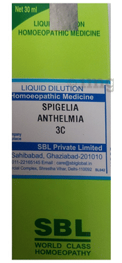 SBL Spigelia Anthelmia Dilution 3 CH SBL Spigelia Anthelmia Dilution 3 CH