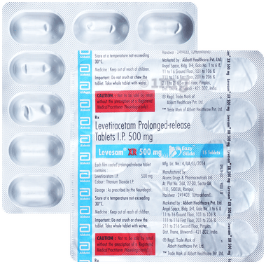 Levesam XR 500mg Eazy Glide Tablet