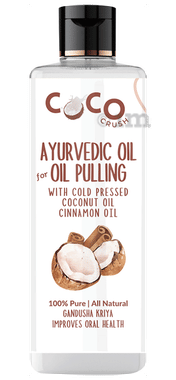 Coco Crush Ayurvedic Oil for Oil Pulling with Cold-pressed Coconut Oil & Cinnamon Oil
