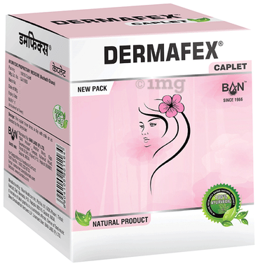 Ban Labs Dermafex Caplet| Ayurvedic skin care, Helps in Acne & Pimples| Dull dry skin Caplet