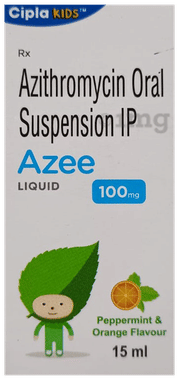 Azee 100mg Liquid Peppermint & Orange