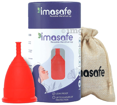 Imasafe Reusable Menstrual Cup Red Medium Imasafe Reusable Menstrual Cup Red Medium