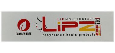 Lipz Lip Moisturiser Paraben Free and SPF 15