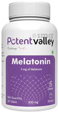 Potent Valley Melatonin 3mg Tablet Potent Valley Melatonin 3mg Tablet