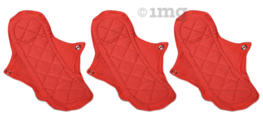 Revaa Reusable Cotton Panty Liners Red Revaa Reusable Cotton Panty Liners Red