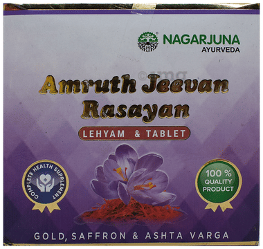 Nagarjuna Amruth Jeevan Rasayan Lehyam & Tablet Kit Nagarjuna Amruth Jeevan Rasayan Lehyam & Tablet Kit