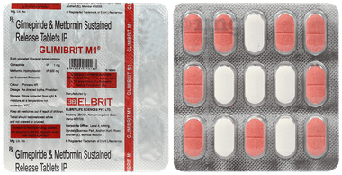 Glimibrit M 1mg/500mg Tablet