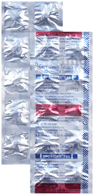Sporidex 125 Tablet DT