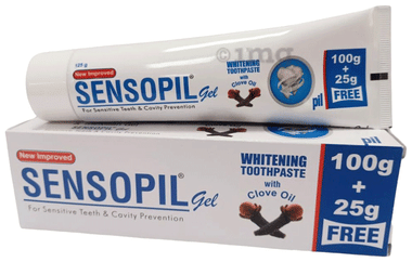 PIL Sensopil Dental Gel - Whitening Toothpaste For Sensitive Teeth & Cavity Prevention