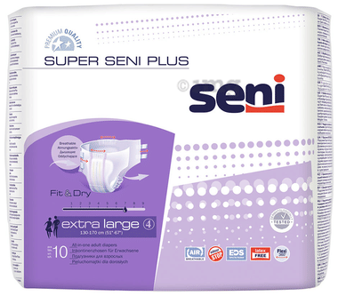 Super Seni Plus Unisex Adult Diaper XL