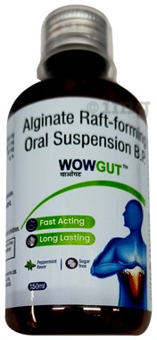 Wowgut Oral Suspension Peppermint Sugar Free
