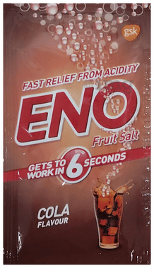 Eno Fruit Salt Sachet | Ayurvedic Acidity Relief Formula (5gm Each) | Flavour Cola