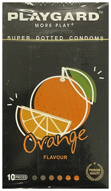 Playgard More Play + Super Dotted Condom Orange