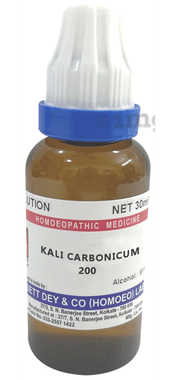 Sett Dey Kali Carbonicum Dilution 200 Sett Dey Kali Carbonicum Dilution 200