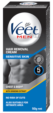 Veet Hair Removal Cream for Men | Suitable For Intimate Area | For Sensitive Skin