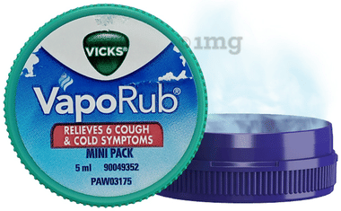 Vicks Vaporub Balm with Menthol, Camphor & Eucalyptus Oil | Relieves 6 Symptoms of Cough & Cold | Goodness of Ayurveda