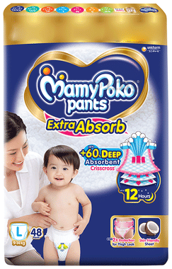 MamyPoko Pants Extra Absorb (48 Each) Large MamyPoko Pants Extra Absorb (48 Each) Large