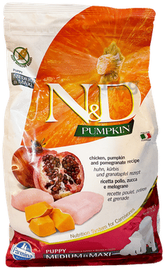 Price History of N&D Pumpkin Puppy Medium/Maxi Dog Food | Chicken, Pumpkin  & Pomegranate | Rich in Anti-oxidants|Complete Food for Puppies | 2.5kg |  No Artificial Pres from Amazon 63_45813053