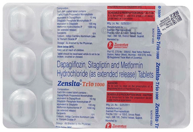 Zensita Trio 10mg/1000mg/100mg Tablet ER