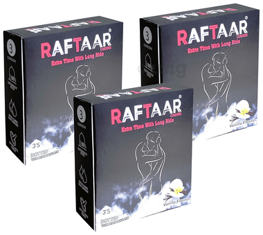 Raftaar Condom (3 Each) Vanilla Raftaar Condom (3 Each) Vanilla