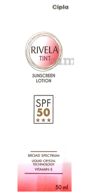 Rivela Tint Sunscreen SPF 50 with Vitamin E | Broad Spectrum Protection Lotion