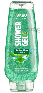Vasu 3in1 Shower Body Wash Active Deo+Mint