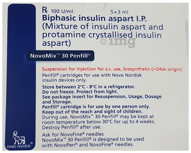 Novomix 30 100IU Penfill (3ml Each)
