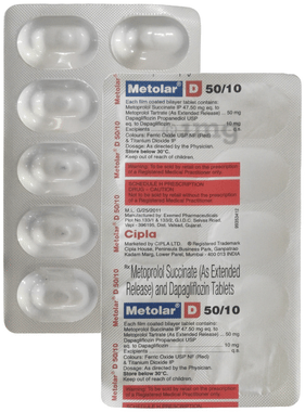 Metolar D 10mg/50mg Tablet