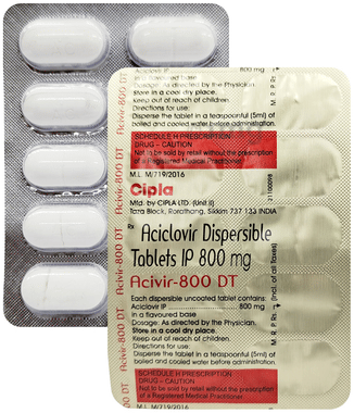 Acivir 800 DT Tablet