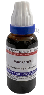 Sett Dey Jaborandi Mother Tincture Q Sett Dey Jaborandi Mother Tincture Q