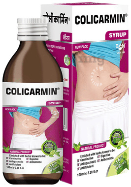 Colicarmin Syrup Mint | Relieves Bloating & Abdominal Distension Syrup Mint