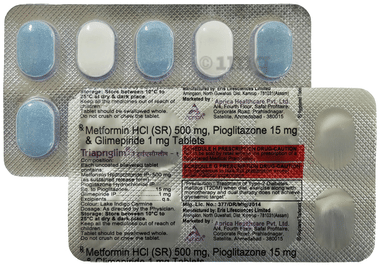 Triapriglim 1mg/500mg/15mg Tablet ER