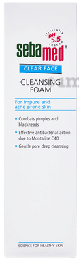 Sebamed Clear Face Cleansing Foam for Impure and Acne-prone Skin | Face Care Product for Pimples & Blackheads