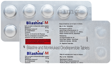 Bilashine M 20mg/10mg ODT Tablet