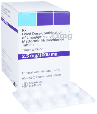 Trajenta Duo 2.5mg/1000mg Tablet