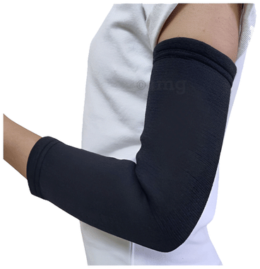 Sahyog Wellness Compression Elbow Support Arm Brace Black Medium